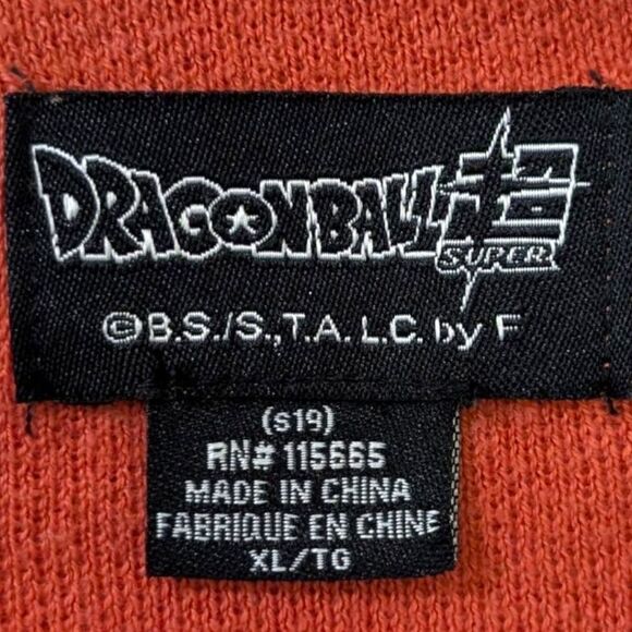Dragon Ball Super Goku Men's XL Knit Sweater Orange & Black - Picture 5 of 6